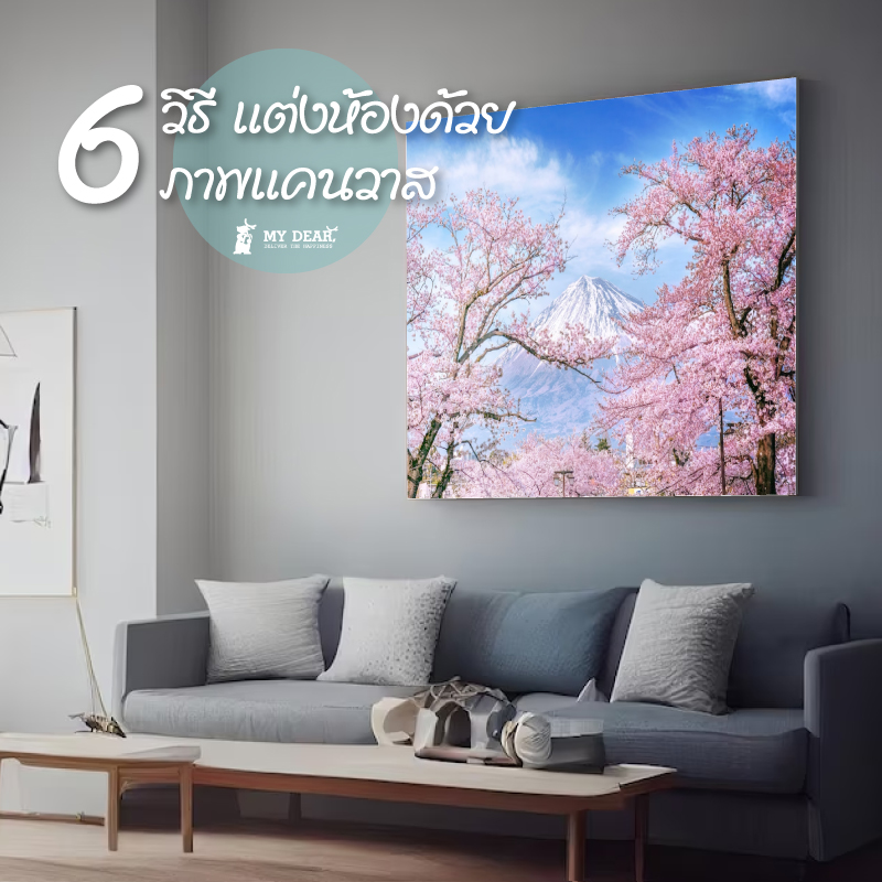 ภาพแคนวาส มายเดียร์, กับ 6 วิธีการตกแต่งห้องด้วยภาพแคนวาส